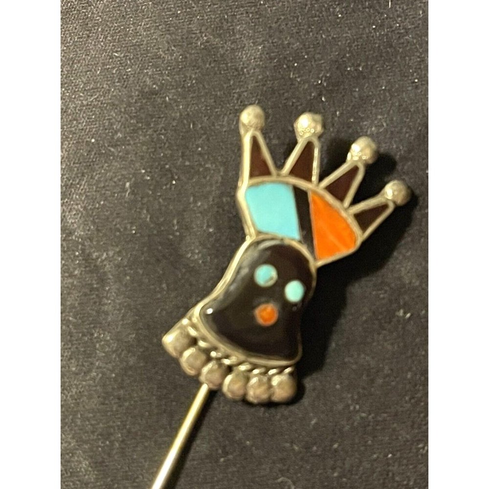 Vera Luna Book Piece Kachina Stickpin Vintage Southwestern Signed Artist